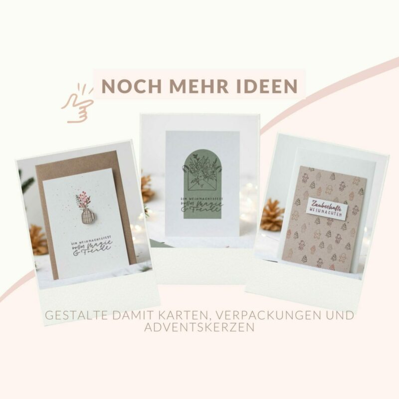 Stempelset Weihnachten voller Magie | Unsere kleine Bastelstube - DIY Bastelideen für Feste & Anlässe