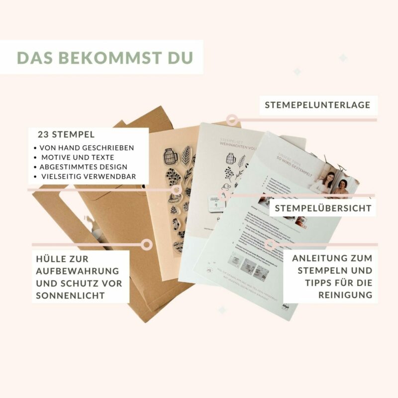 Stempelset Weihnachten voller Magie | Unsere kleine Bastelstube - DIY Bastelideen für Feste & Anlässe