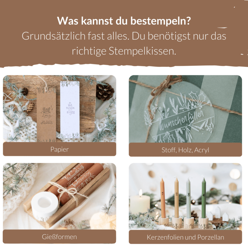 Stempelset Zeit statt Zeug | Unsere kleine Bastelstube - DIY Bastelideen für Feste & Anlässe