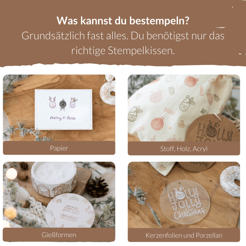 Stempelset Holly Jolly Christmas | Unsere kleine Bastelstube - DIY Bastelideen für Feste & Anlässe